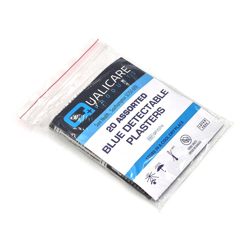 Qualicare Blue Detectable Plasters (20 Pack)