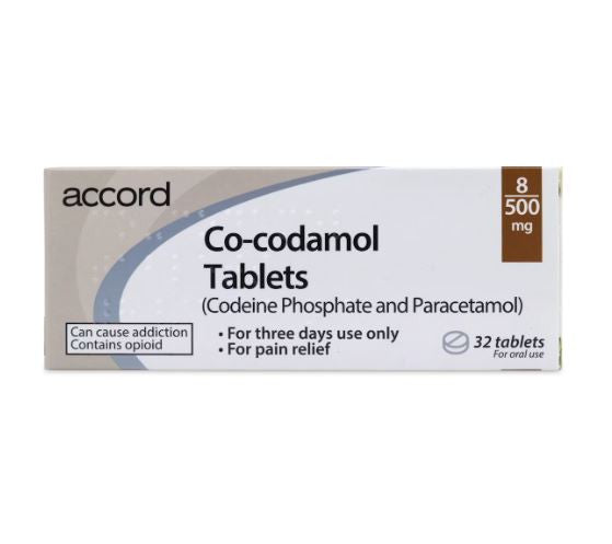 Accord Co-codamol Tablets 8mg/500mg - 32 Tablets