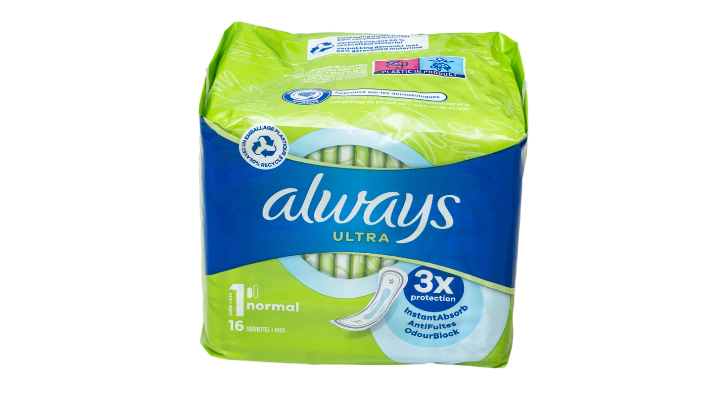 Always Ultra Normal Sanitary Towels (16 Pack)