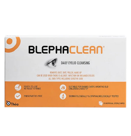 Blephaclean Eyelid Cleansing Wipes (20 Pack)