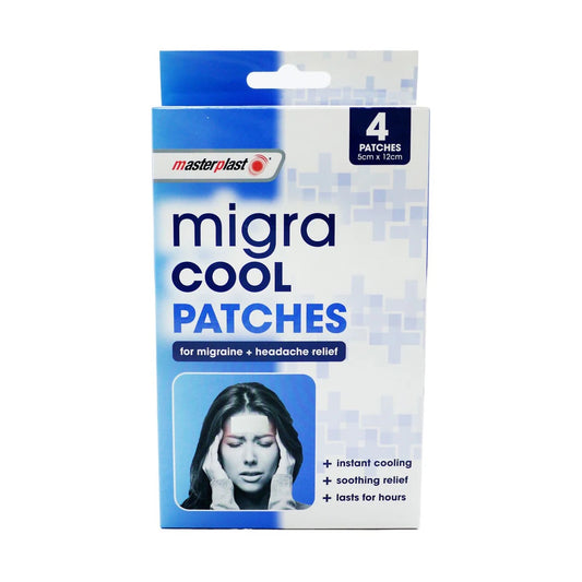 Masterplast Migra Cool Headache Relief Patches (4 Pack)