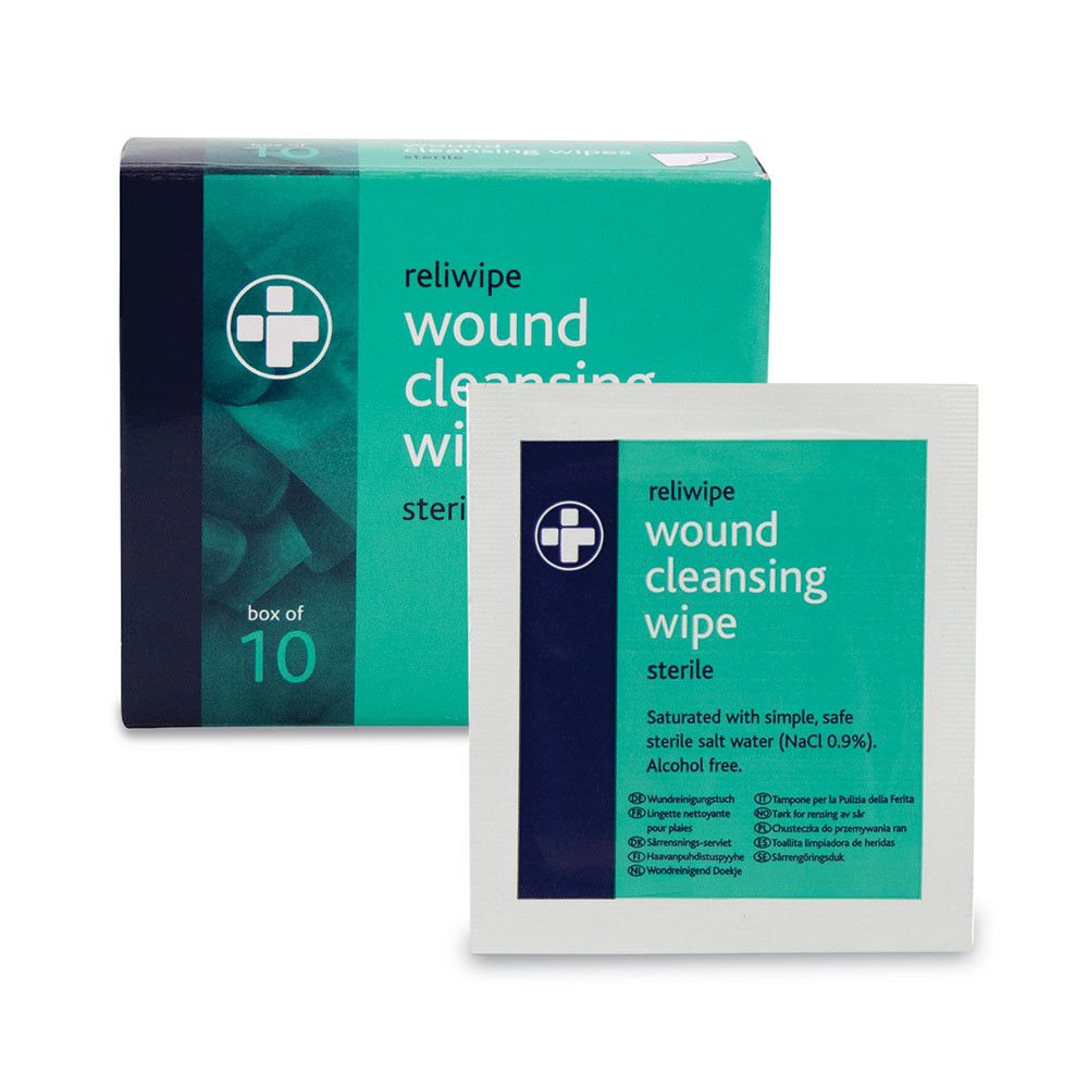 Reliwipe Wound Cleansing Wipes (10 Pack)