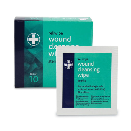 Reliwipe Wound Cleansing Wipes (10 Pack)