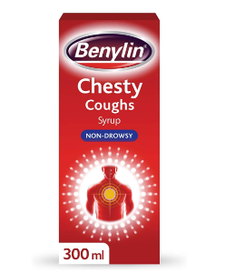 Benylin Chesty Coughs - non drowsy Syrup (300ml) - The Medicine Cupboard