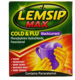 Lemsip cold & flu Sachets (5 sachets) - The Medicine Cupboard