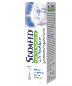 Sudafed Congestion Relief Nasal Spray (10ml) - The Medicine Cupboard